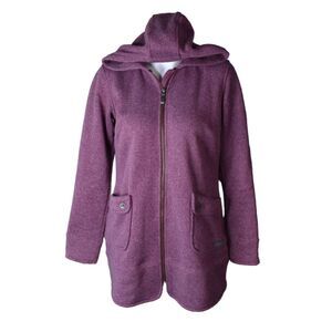 Merrell Delilah Full Zip Jacket Purple Warm Long Outdoors Hiking Womens Small